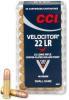 CCI 22LR Velocitor 40gr/2,59g Copper-Plated HP 50/bal